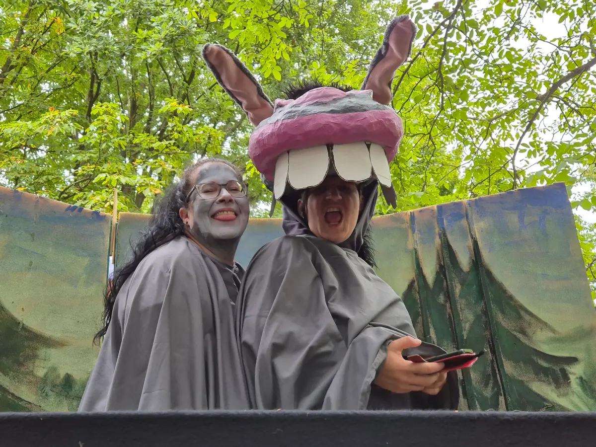 Theaterbild - Schiebocker Stadtmusikanten - Hinter den Kulissen